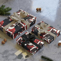 SCHOLAR BLACK SANTA - Gift Wrapping Paper Rolls, 1pc
