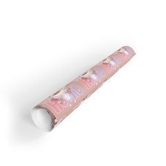 PINK DISCO BLACK SANTA - Gift Wrapping Paper Rolls, 1pc