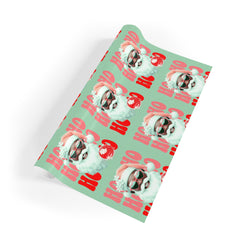 Black Santa Wrapping Paper Rolls