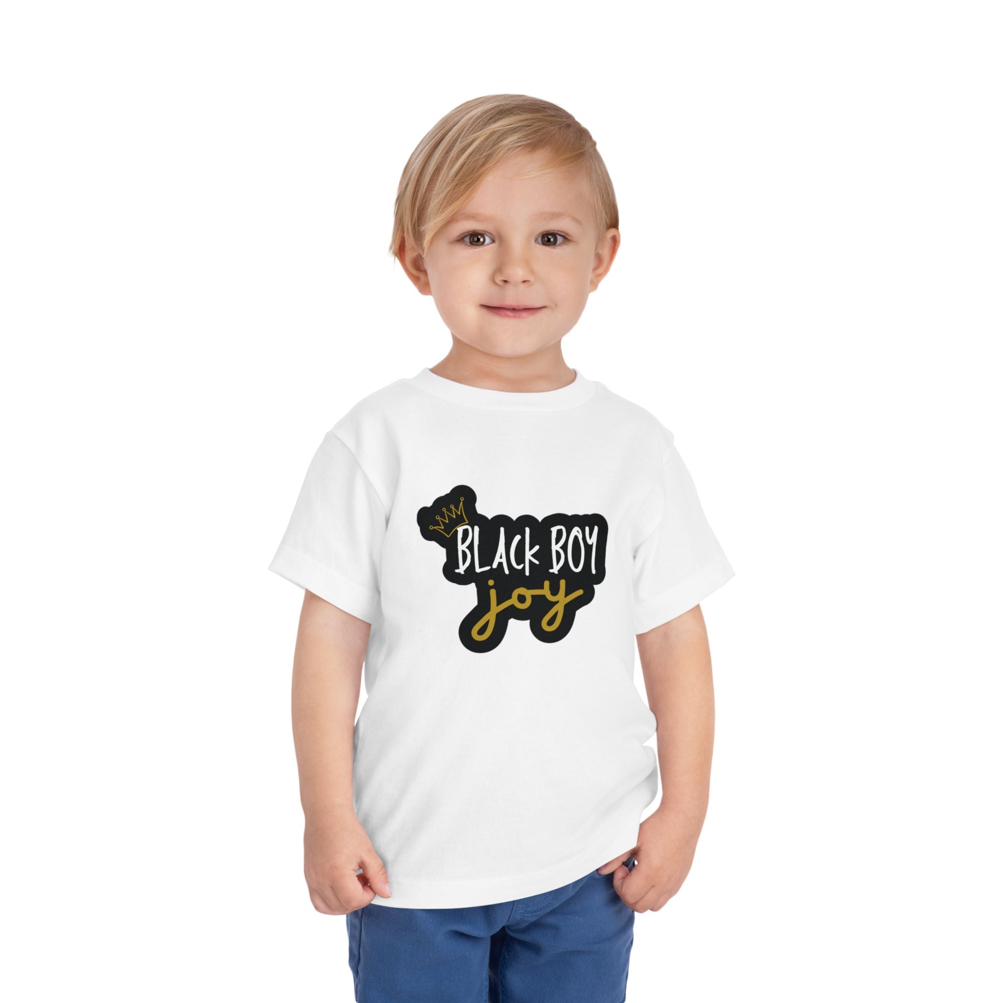 "BLACK BOY JOY" Toddler Short Sleeve Tee