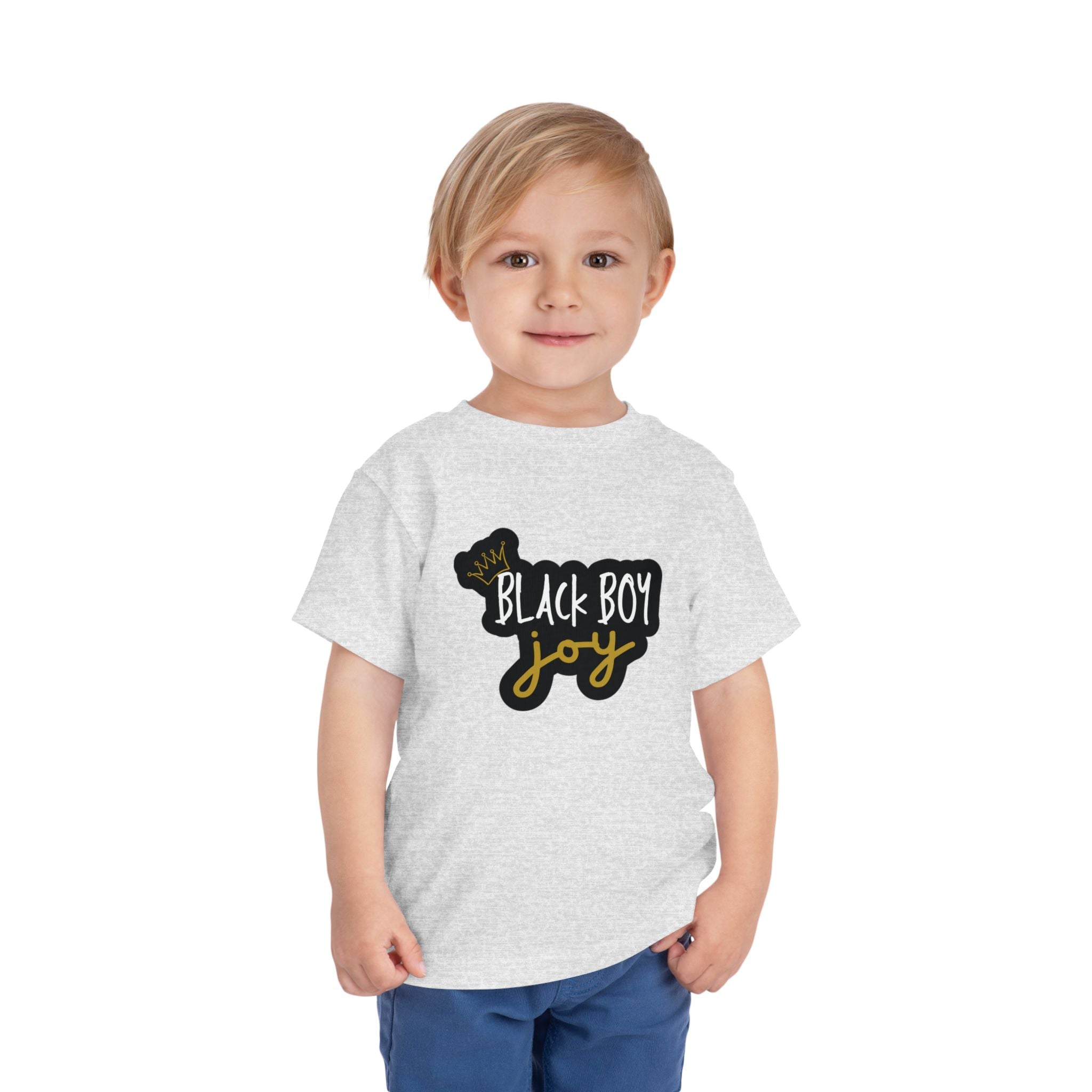 "BLACK BOY JOY" Toddler Short Sleeve Tee