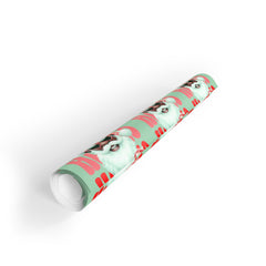 Black Santa Wrapping Paper Rolls