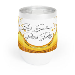 Black Excellence Poured Daily Wine Tumbler