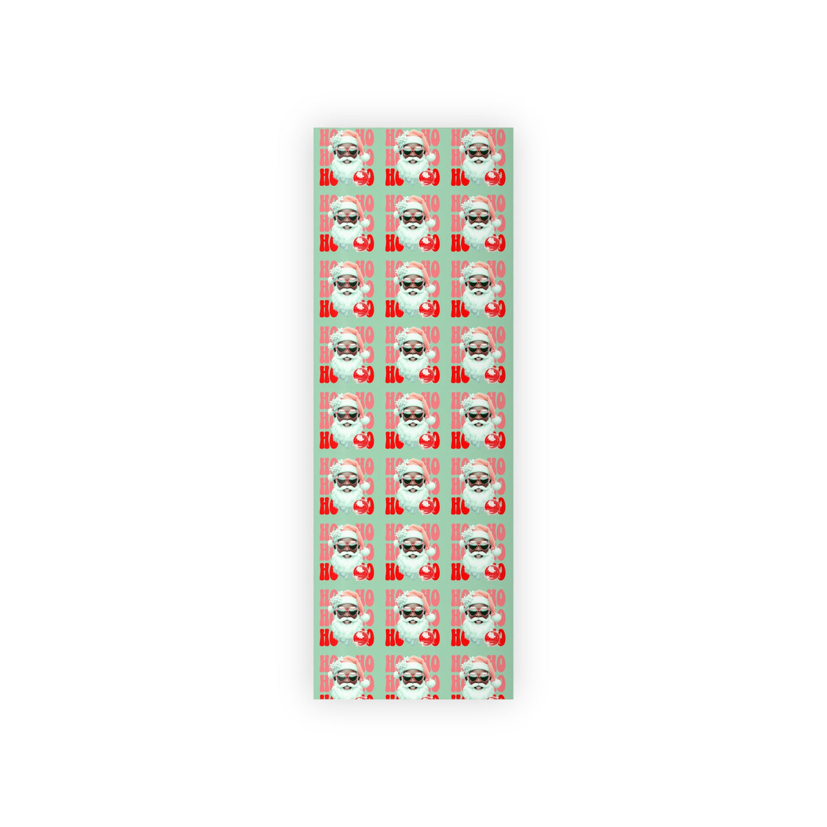 Black Santa Wrapping Paper Rolls