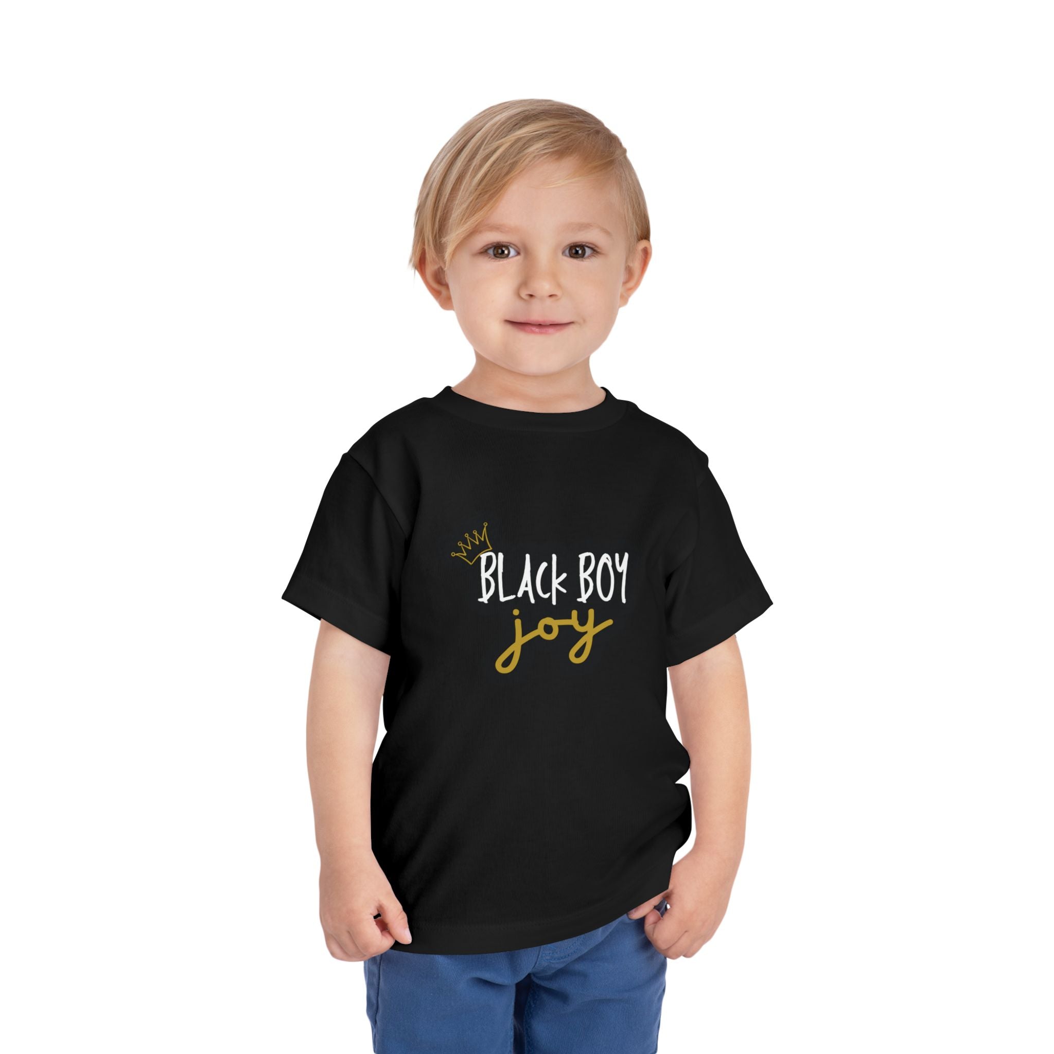 "BLACK BOY JOY" Toddler Short Sleeve Tee