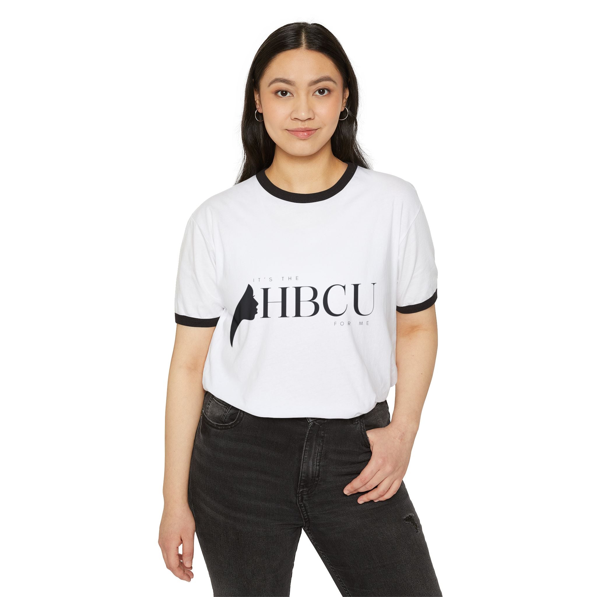 'It's The HBCU- For Me" Cotton Ringer T-Shirt