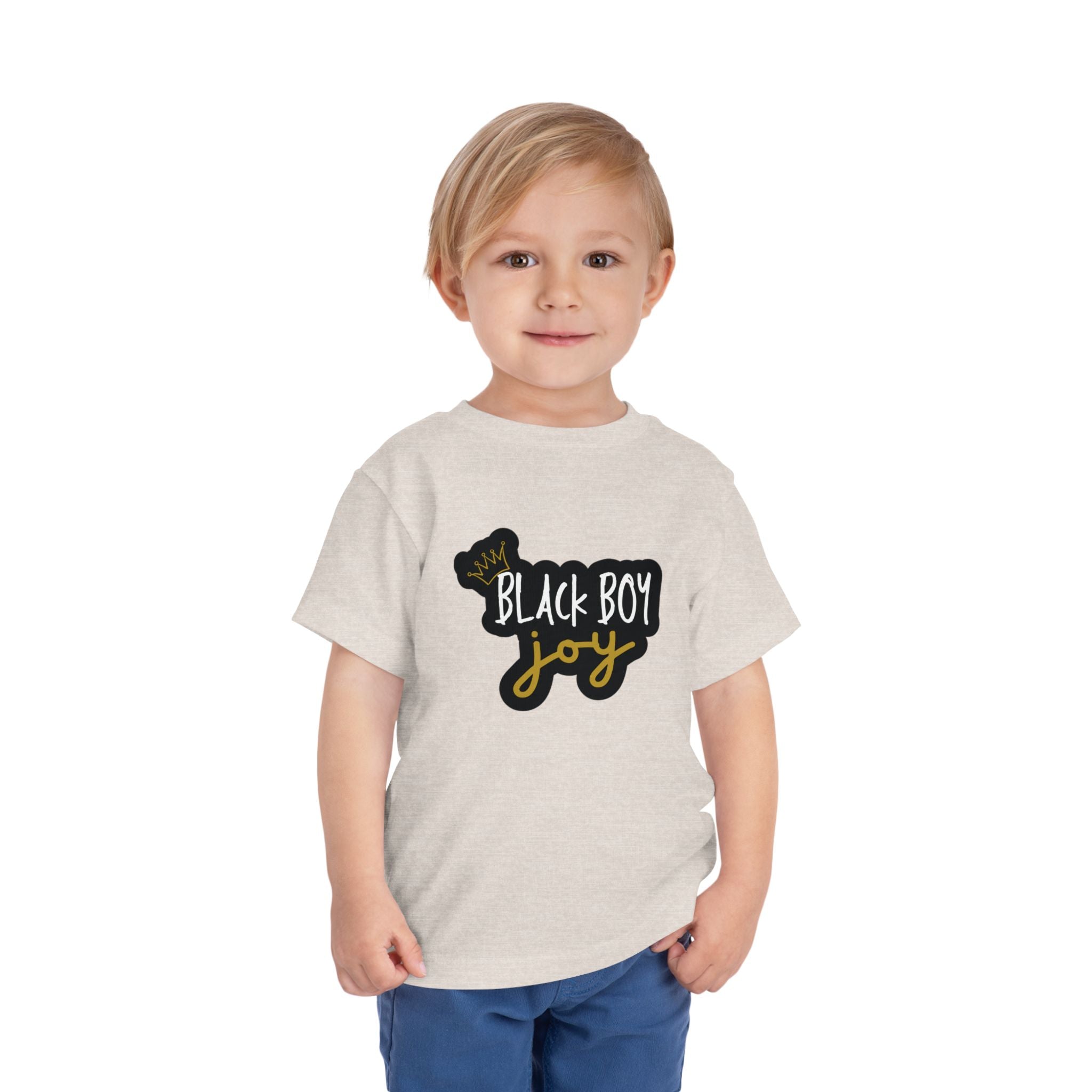 "BLACK BOY JOY" Toddler Short Sleeve Tee