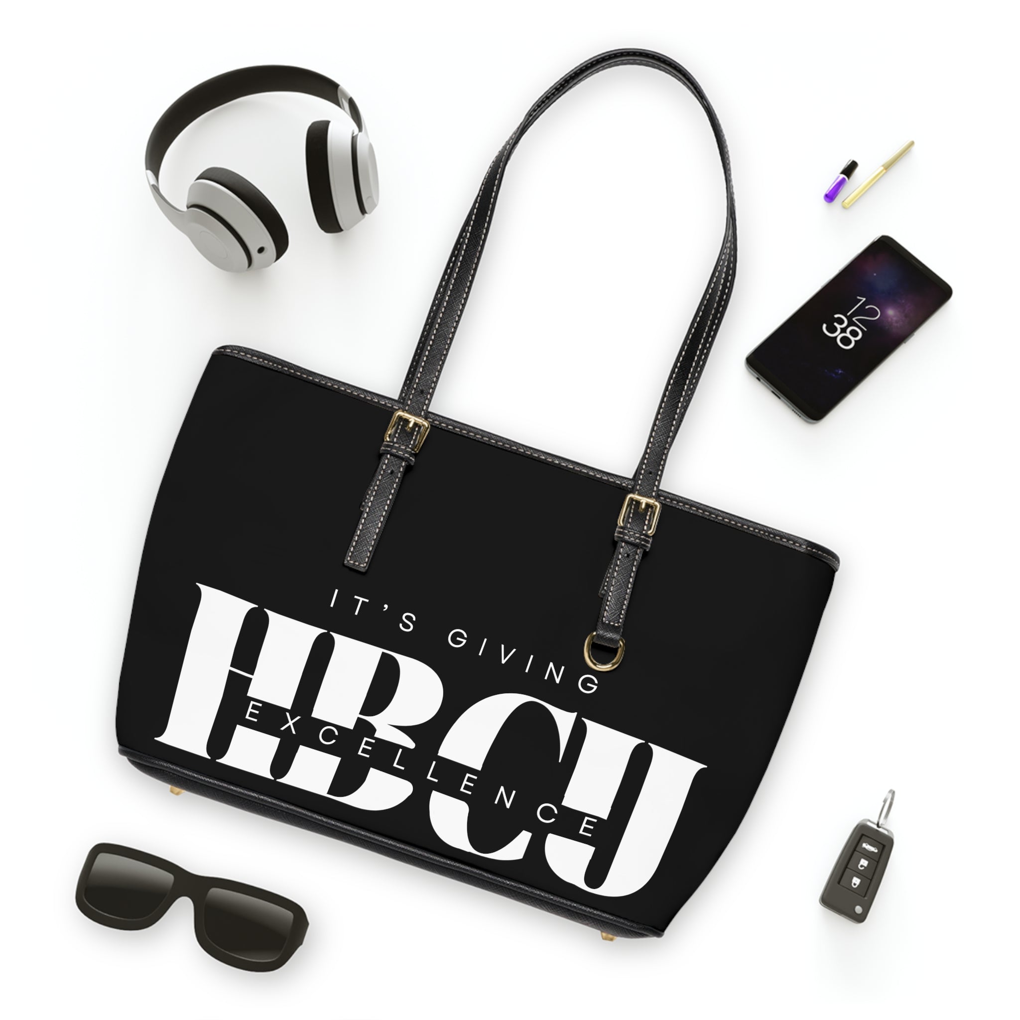 HBCU Leather Shoulder Bag