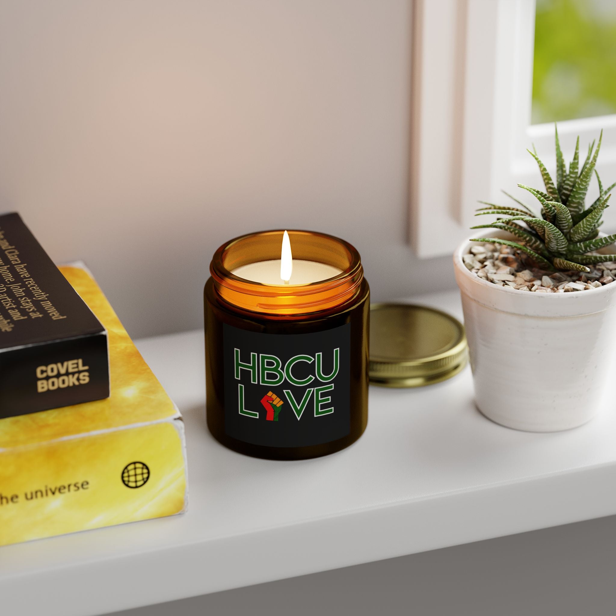HBCU Scented Candles, Coconut Apricot Wax (4oz, 9oz)