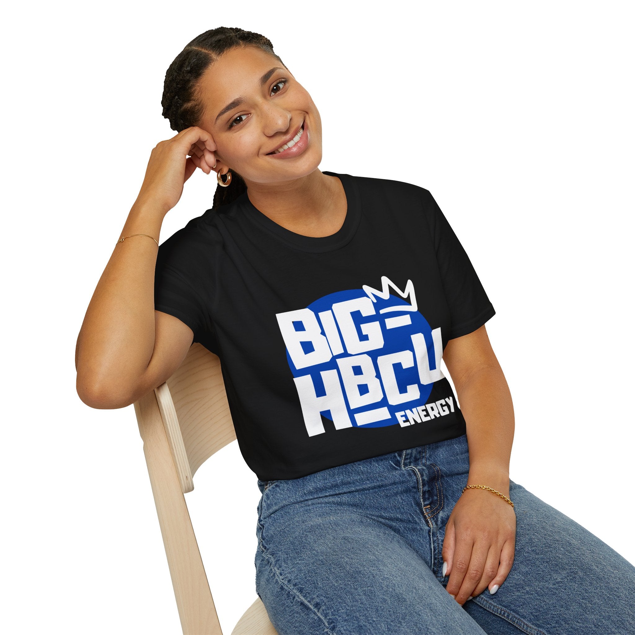 "Big HBCU Energy"- Blue T-Shirt